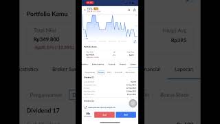 DAPET DIVIDEN DARI SAHAM LAGI!! #shorts #shortsvideo #investasi #ajaib #youtubeshorts