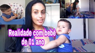 Vlog- Rotina com bebê de 01 ano e 2 meses/ Vida de mãe.