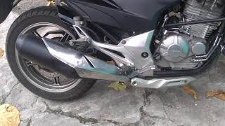 Cb300 com escapamento da cb twister 2020 top.