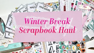 Winter Break Scrapbooking Haul from Pipsticks, JoAnn, Studio Calico, and Spellbinders