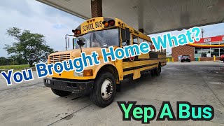 You brought home what!!         School Bus    (Bus Build Video#1)