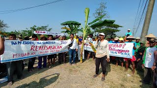 Live Petani di Ngrampal Sragen Demo Jalan Rusak