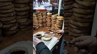 simit with Nutella istanbul 🇹🇷 famous Street food 🍲