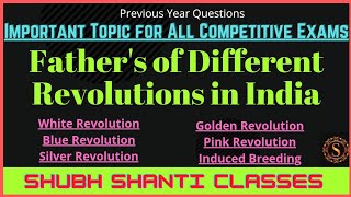 Fathers of various revolution// Important topic for all competitive exams// SSC CHSL