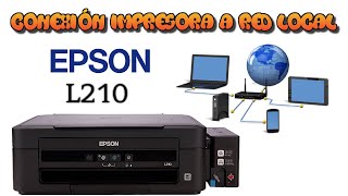 Configuración impresora Epson L210 a red local sin wifi, sin ethernet