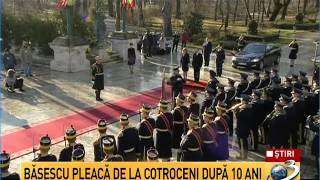 Traian Băsescu a părăsit Palatul Cotroceni ( HD )