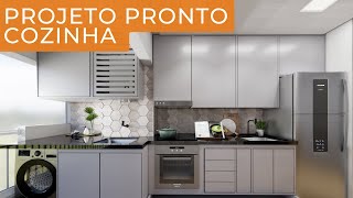 Tour cozinha com area de serviço│ Manica │117 BC