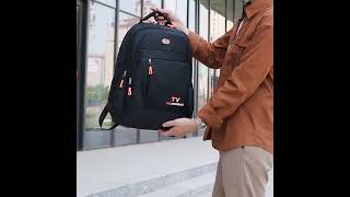 Multi layer zippered backpack