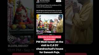 PM modi visit to CJI #pmmodi #cji #ganeshchaturthi #festival #trending #news #tweet #twitter #law