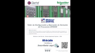 Webinar Dartel Electricidad - Taller de Configuración y Operación de Variación de Frecuencia ATV630