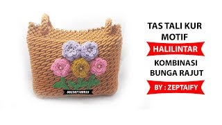 Tas Tali Kur Motif Halilintar Kombinasi Bunga Tajut By Zeptaifyx