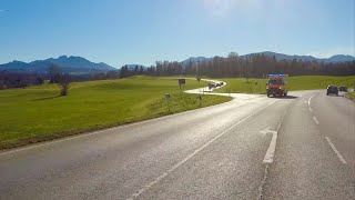 Fahrt von Irschenberg über Leitzach und Fischbachau zum Schliersee (in 4K)