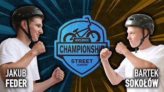 AveBmx Championship Street Junior - Jakub Feder vs Bartek Sokołów [PÓŁFINAŁ 2/2]