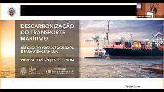 Webinar "Descarbonização do Transporte Marítimo"