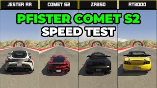 Pfister Comet S2 Vs Jester RR Vs ZR350 Vs Dinka RT3000 - Speed Test - GTA 5 Online