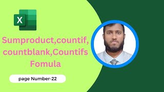 How to use countifs formula in excel