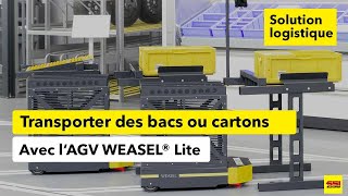 AGV WEASEL® Lite et tour de stockage : combinaison gagnante pour l’automatisation logistique