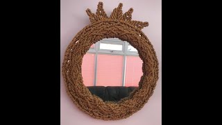 DIY Macrame Pineapple-Shaped Wall Mirror | Step-by-Step Tutorial!