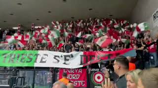 Treviso-Trieste 2024/25 il tifo della Nord