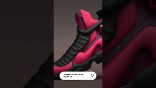 Asking AI for sneakers of the future, digital art. #ai #art #short