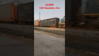 Measuring the Track with Lasers - CSX Geometry Car #laser #csx @CameraBryan #csx #athensalabama