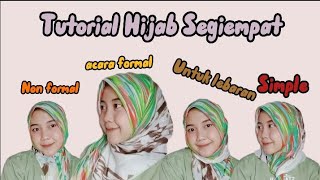 Style Hijab Segiempat Untuk Sehari-hari|Lebaran|Kondangan|Kerja #tutorial #hijabstyle