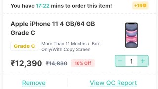 iPhone 11 oder from cashify super sale Grade : C | #unboxingarmy