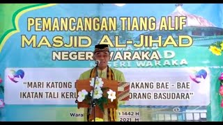 Pemasangan Kubah Masdjid Al Jihad Negeri Paisina Yamalatu Waraka.