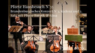 Johann Sebastian Bach Brandenburgisches Konzert N°3, Kadenz und 2. Satz Allegro