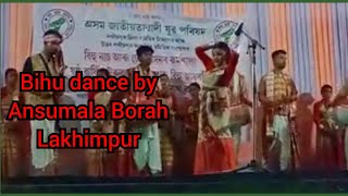 Bihu dance covered by Ansumala Borah। Lakhimpur, Tyagkhetra 2022। First prize