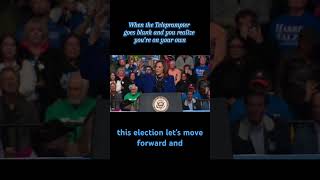 Kamala Harris Teleprompter goes blank