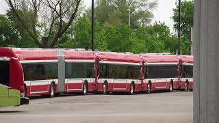 New TTC Xcelsior Hybrid buses at Mount Dennis Garage!