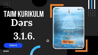 Robert Qanye Öyrənmənin Şərtləri nəzəriyyəsi -TAİM 2024 Kurikulum test bankı izah #9