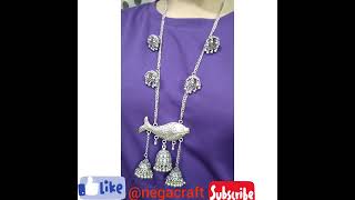 #Oxidized German Silver Afghani Necklace! #fashion🔥🔥new necklace desigs!#shorts