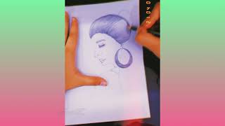 DRAW A LADY EASILY | SPERIZ | SIMPLE PENCIL DRAWING