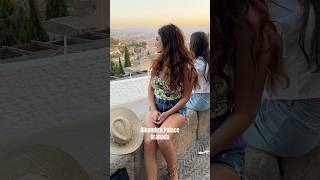 Alhambra palace im Granada at Sunset time. #shorts