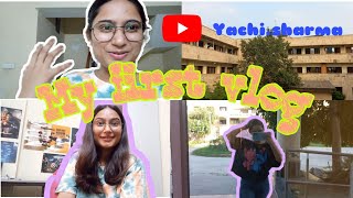 My first vlog-1||GBU||greater noida||Hostel life🍀💜#live#love#learn#laugh#yachi.sharma