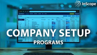 Company Setup: Programs