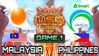 ORANGE ESPORT vs SMART OMEGA [ Game 1 ] | MSC 2022 | Playoffs Day 4 - Mobile Legends