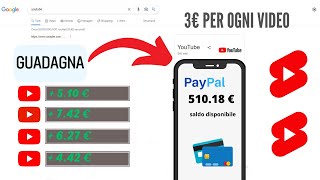 NUOVO METODO PER GUADAGNARE GUARDANDO VIDEO SU YOUTUBE