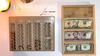 February Paycheck #1 | Low Income | Stuffing $140 | Sorting my coins￼