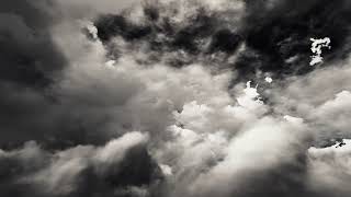 ( CGI 4k Stock Footage ) Dark film noir clouds seemless loop 3