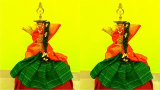 Navaratri | Kuthu Vilakku Saree Draping | Kuthu Vilakku Decorations | Navaratri Pooja | DIY