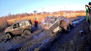 Битва Титанов. Нивы, Уазы, Suzuki Jimny, Mitsubishi Pajero, Land Rover Defender, КОТЛЕТЫ МОНСТРЫ.