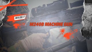 Weapons shoot di uss new york with m240b machine gun