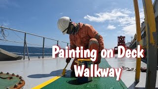 Painting on Deck Walkway