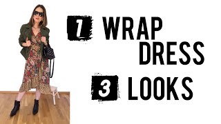 1 Wrap dress 3 looks | Truques de estilo