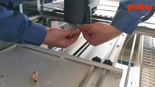 tutor video of puhui pick and place machine MT-602 ----install mounting heads