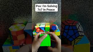 Pov I'm Solving 7x7 In Peace #shorts