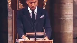 Anthony Joshua Commonwealth speech wows the Royal family to a standing Ovation.